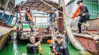 LTT Game Nerf War : Police Squad Warriors SEAL X Nerf Guns Fight Inhuman Group Destroy Robbers