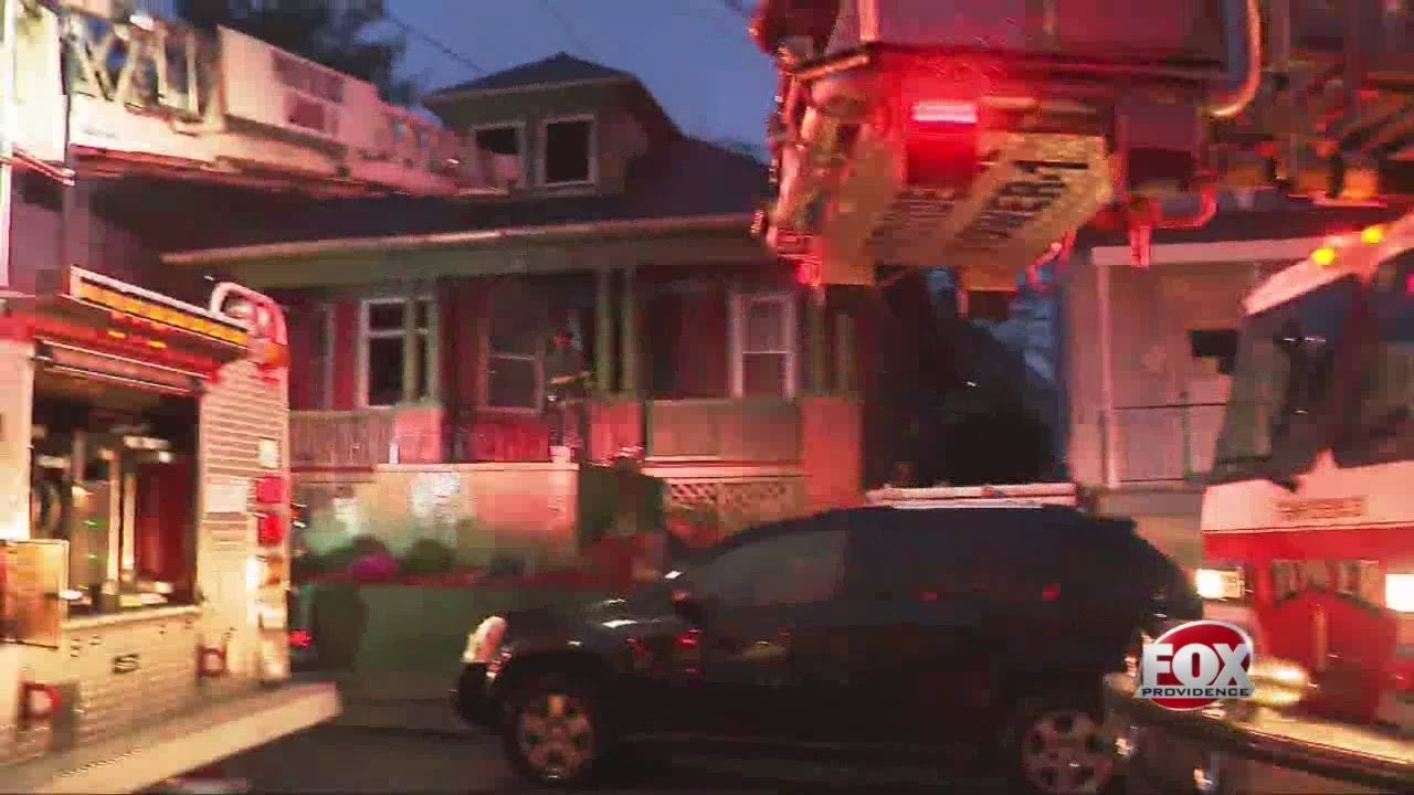 Two-alarm house fire in Providence - YouTube