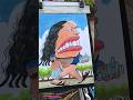Her reaction is fun. #caricature #funny #art #hawaii