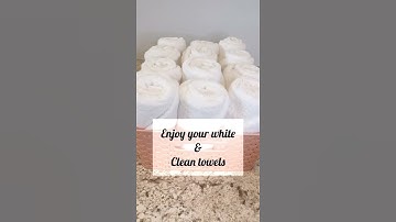 How to get your towels white again #laundrytips #laundryhacks