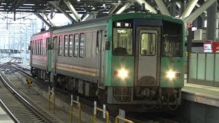 【4K】JR高山本線　普通列車キハ120形気動車　ｷﾊ120-349+ｷﾊ120-346　富山駅到着