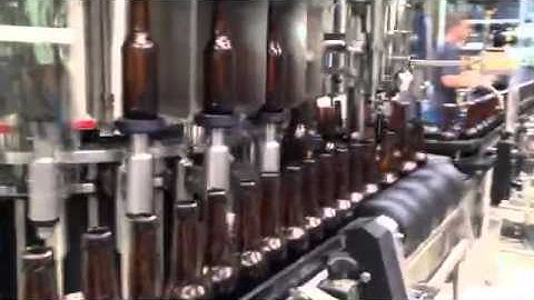 Leibinger MULTIMA bottling line. Rinser-Filler-Capper (18-24-6) Final test. Includes bottle shower