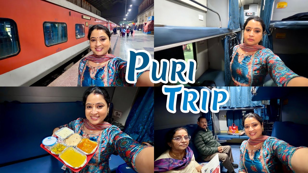 Puri Trip || Kolkata To Puri By Duronto Express || Duronto Express Meal | Hotel Shree Hari Room Tour