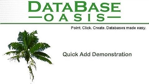 Database Oasis - Database Overview