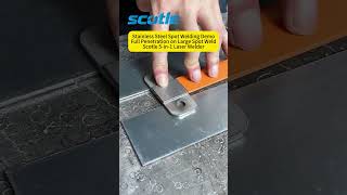 Stainless Steel Spot Welding Test | Large Circle Weld Fully Penetrated #laserweldingmachine