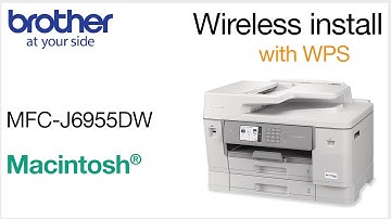 MFCJ6955DW set up wireless with WPS - Macintosh
