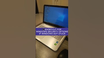How to open Windows security options if 🖥 Windows got stuck? #shorts