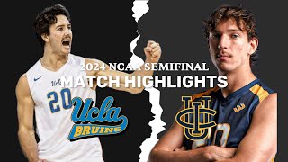 UCLA vs UCI Men's Volleyball NCAA SEMIFINALS 2024 (Match #1 Highlughts)