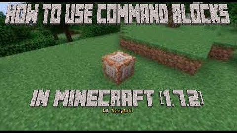 How to use Command Blocks in Minecraft 1.7.2