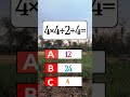 basic math challenge 🤯 #maths #usashorts #mathematics #brainteaser #mathstricks #result