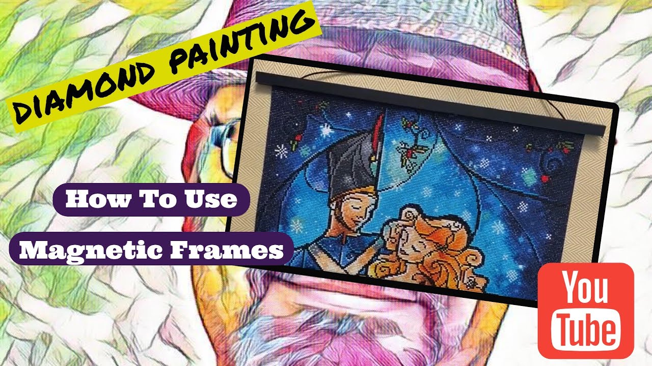 Buy Diamond Art Frame Magnetic Hanger Frame How to Hang Diamond Art Painting  Online in India 