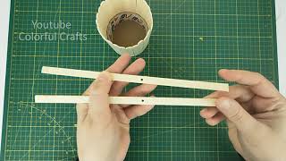 How to Make a Mini Well From Popsicle Sticks 