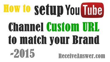 How to set YouTube Channel Custom URL to match the BRAND
