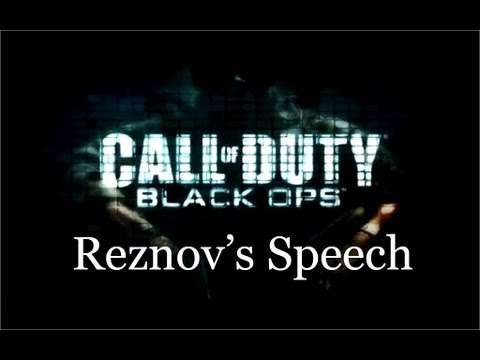 Victor Reznov's speech (Spoiler alert)