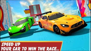 Car drive on mega ramp (nitro GT cars airborne transform race 3D) screenshot 3