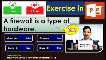 How to Create an Interactive TRUE / FALSE QUIZ in PowerPoint