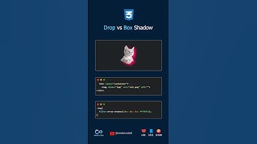 CSS Drop Shadow vs Box Shadow #css3 #learncss #webdev