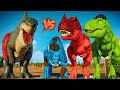 King shark vs avatar vs hulk vs alpha trex epic superhero dinosaurs showdown in jurassic world