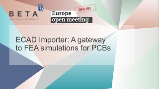 ECAD importer: A gateway to FEA simulations for PCBs