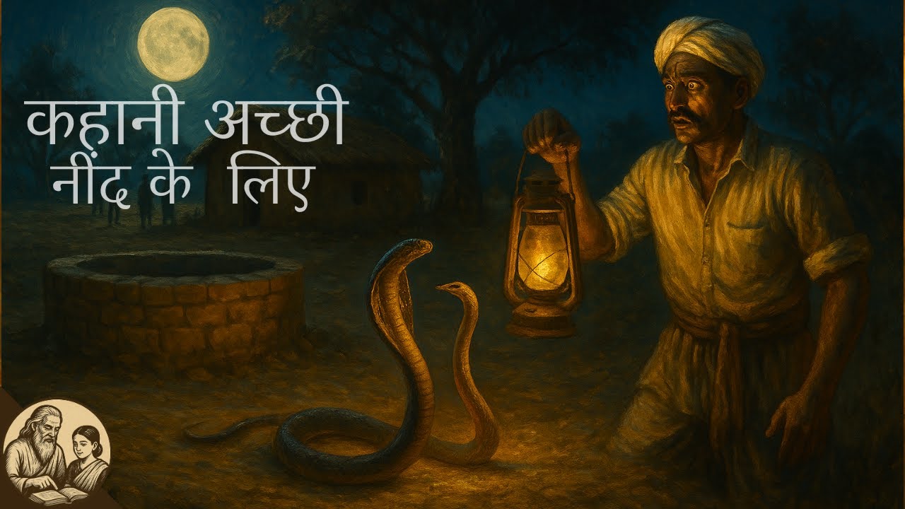 कहानी अच्छी नींद के लिए | किसान ने देखा ऐसा मंजर — नाग-नागिन का नाच और सोने का रहस्य! |