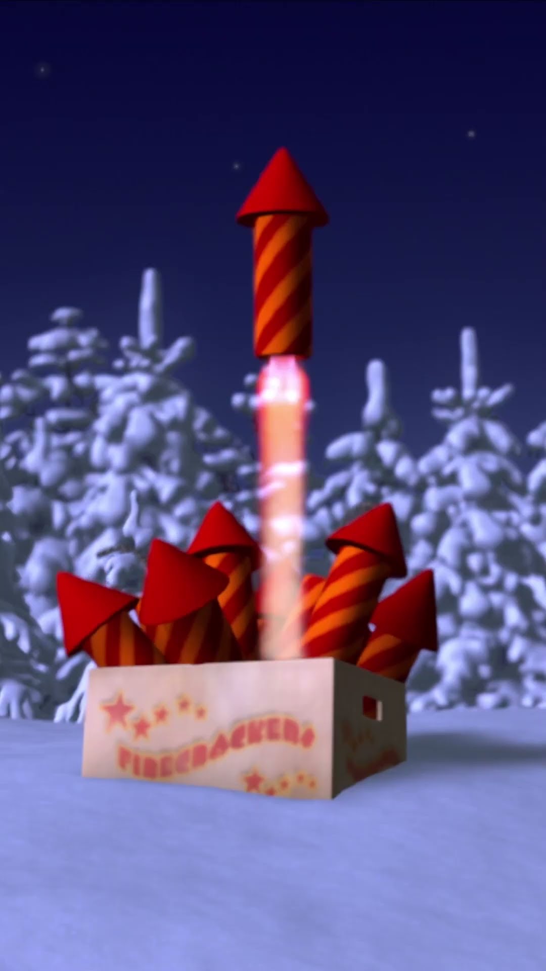 ¿Quién quería fuegos artificiales en año nuevo? ?  #Shorts #MashayelOsoCastellano #cartoon #navidad