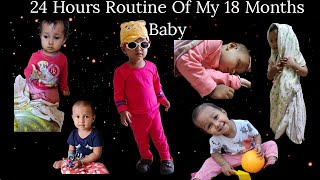 24 hours routine of 18 months baby/Diet Chart /What She eats in a Day/Daily Routine /Meal plan