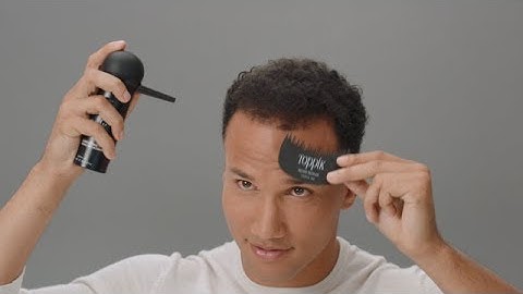 Demo: How to use Toppik to Conceal areas of Hair Loss and Thinning