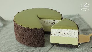 No-Bake Green Tea Oreo Cheesecake Recipe | Matcha Cake