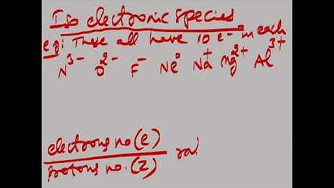 ISOTONES,ISODIAPHERS , ISOSTERES & ISOELECTRONIC SPECIES