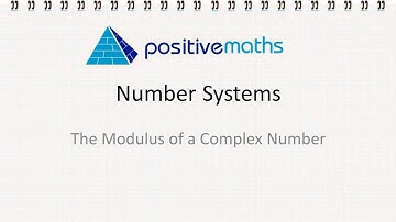 3.1.k Complex numbers 6 - Modulus
