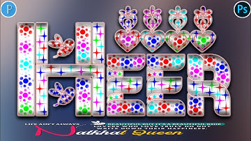 stylish Multi Color Glass Font Editing On Pixellab Pscc|glass font editing#multicolorglassfontskp