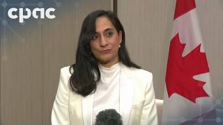 Foreign Affairs Minister Anita Anand speaks with reporters in Jeddah – July 9, 2026