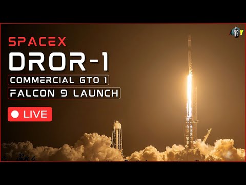 LIVE: SpaceX Dror 1 Launch of Israel Satellite Commercial GTO 1 | Falcon 9 Launch