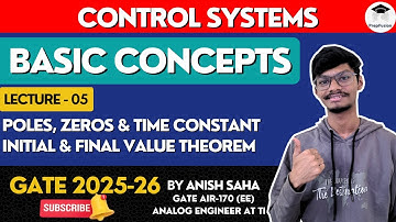 Poles, Zeros, Final Value Theorem || Control Systems || GATE 2025 || PrepFusion || @AnishSaha_