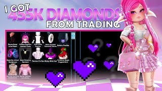 GETTING *455K DIAMONDS* FROM PROFIT TRADING ? Royale High Trading 57