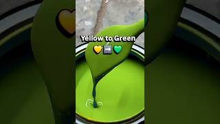 Yellow to Green 💚  emulsion satisfying color mixing