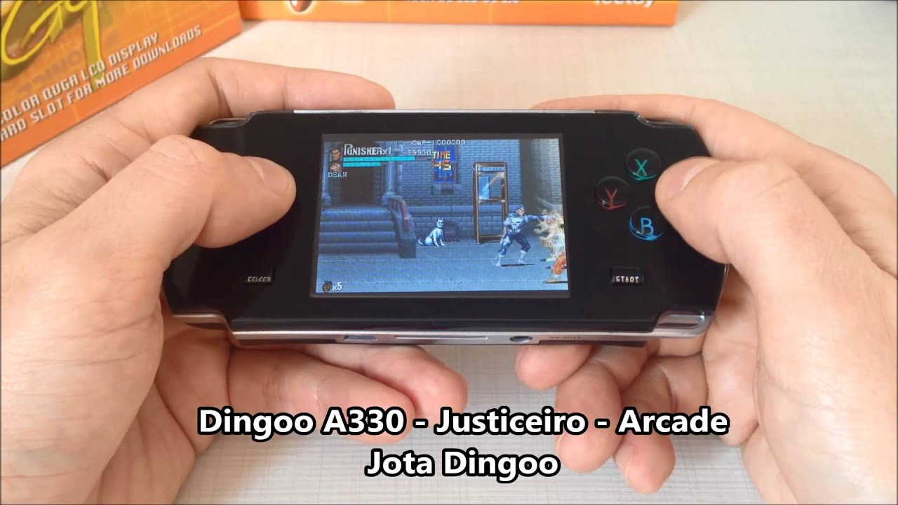 Dingoo A330 Justiceiro Arcade Jota Dingoo - YouTube