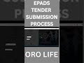 EPADS Tender Submission. #epads #ppra #biddingprocess #bidsubmission #publicprocurement #tendertips