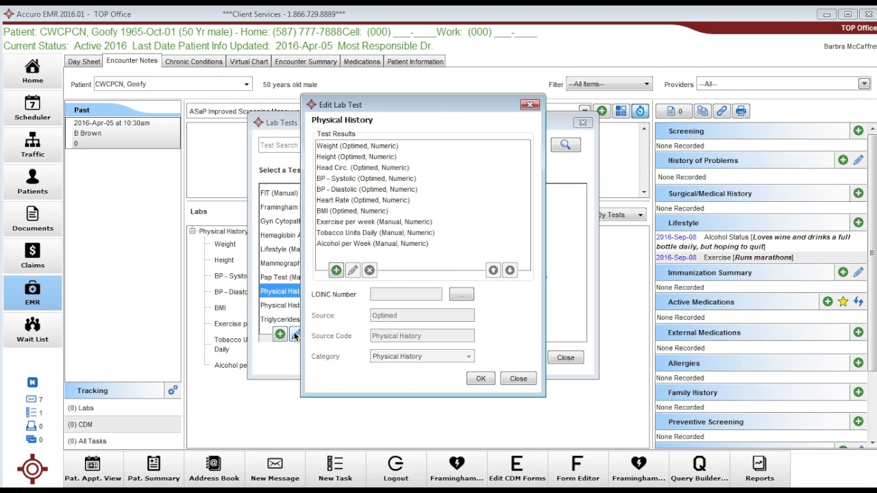 Accuro Custom Lab Data Entry - YouTube