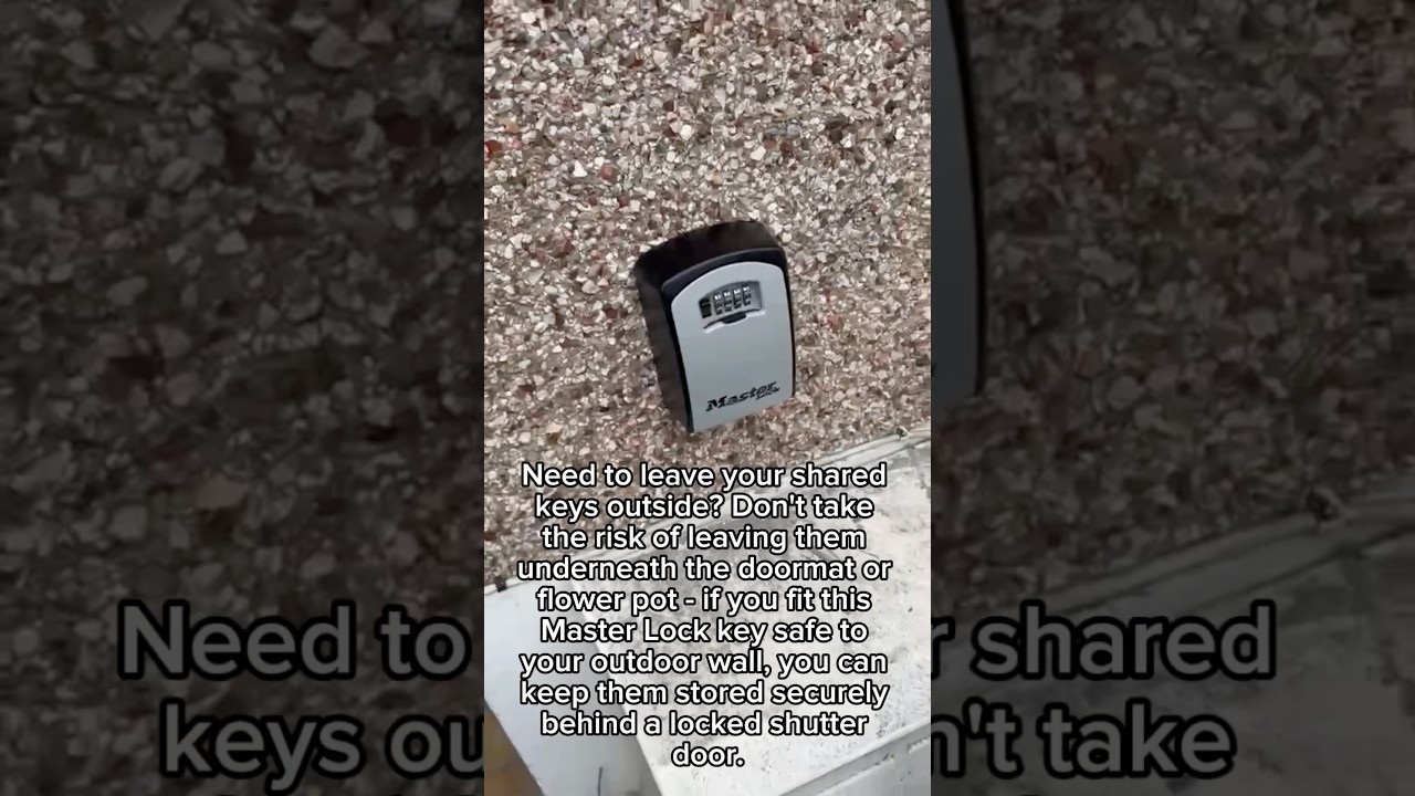 Master lock key safe is a must!!!