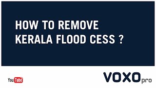 How To Remove Kerala Food Cess In Voxo.pro Accounting Software screenshot 3