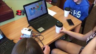 MakeCode EV3 by LEGO Robot from Stone County 4H, girls coding