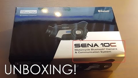 Sena 10c Bluetooth Camera & Communication System!  Unboxing 4K!