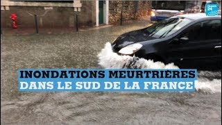 RETOUR EN IMAGES - Inondations meurtrières dans le sud de la France
