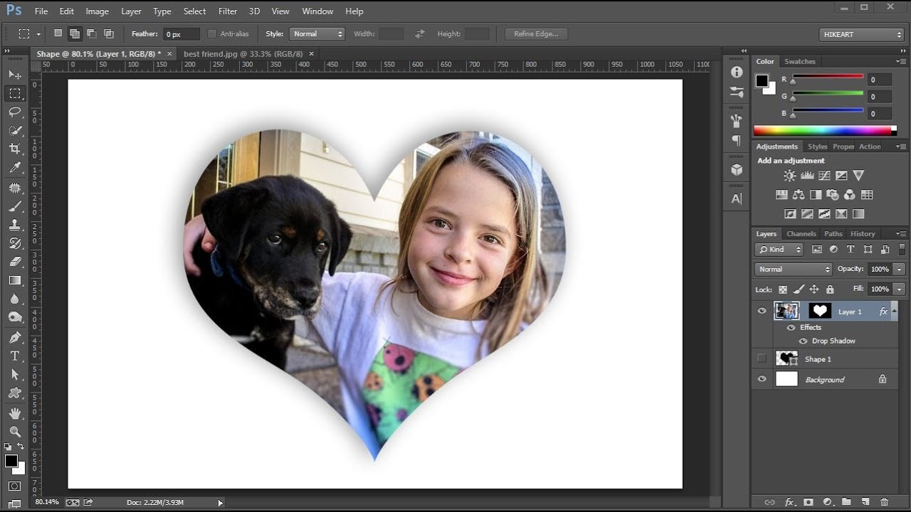 How to Fill a Shape with a Photo in Adobe Photoshop_2 