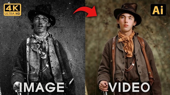 20 Wild West Legends Brought Back to Life using AI Vol.1 | Billy the Kid,  Wyatt Earp, etc.