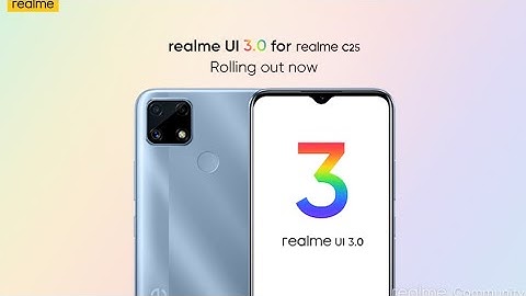 Realme C25 Realme ui 3.0 Android 12 based update is now Rolling out!