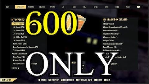 Fallout 76 - Stash Box Increase Result