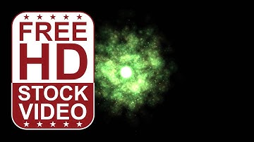 Free Stock Videos – abstract animated colorful green light emitting particles on black background 2D