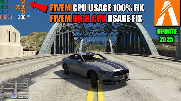 FiveM CPU Usage 100 Fix ✅ | FiveM High CPU Usage Fix 2025 | FiveM Optimization Guide!